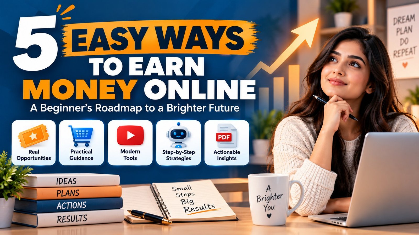 5 Easy Ways to Earn Money Online Course